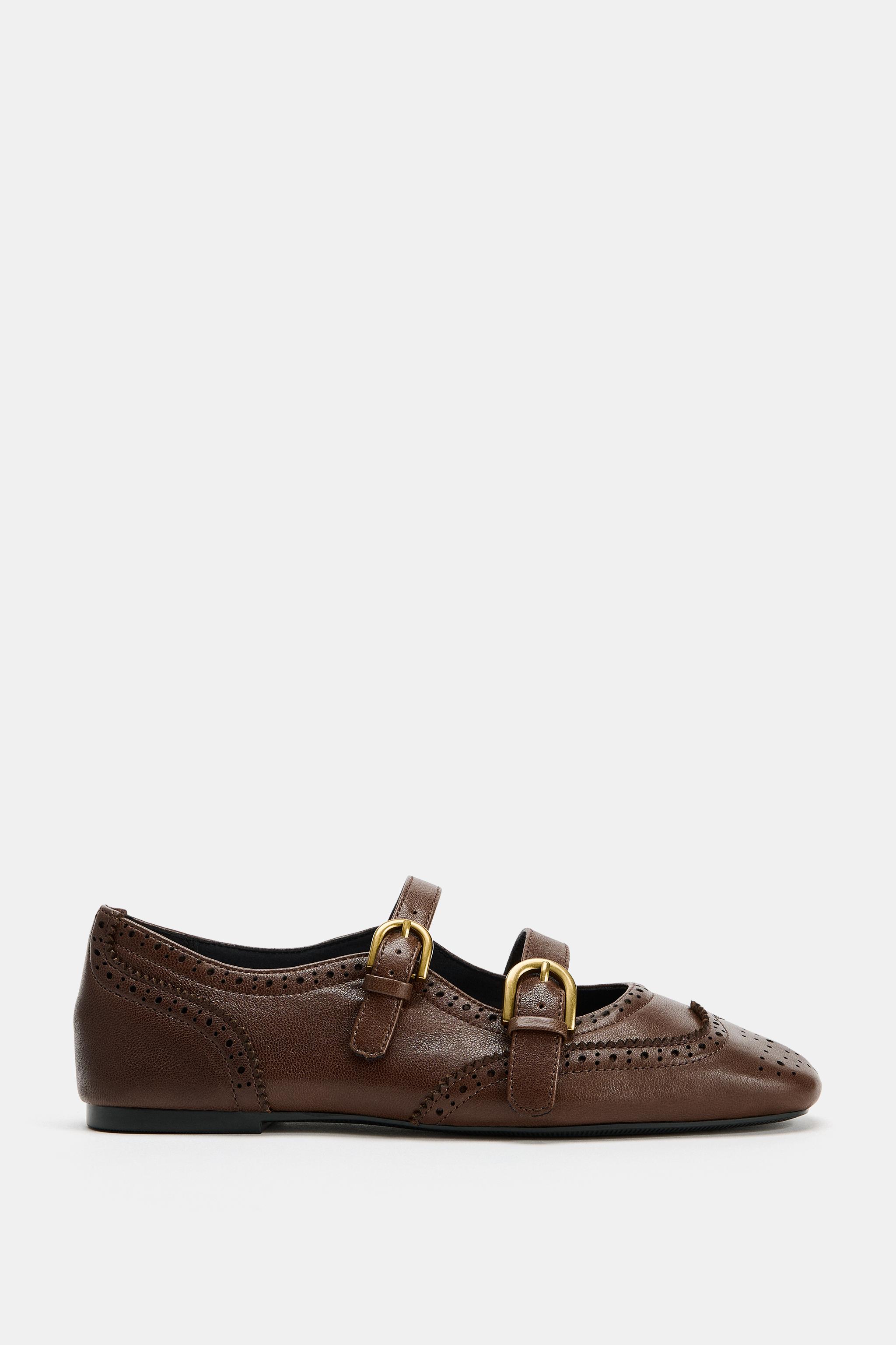 BALLERINES EN CUIR